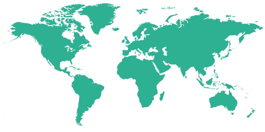 Caleva Distributors World Map