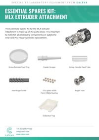 Essential Spares Kit for the MLX Extruder Attachment
