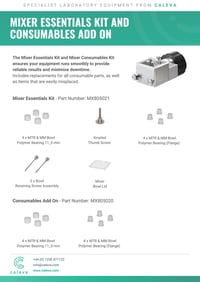 Essential Spares Kit for the MLX Mixer Attachment