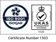 ISOQAR UKAS ISO 9001 joint logo s