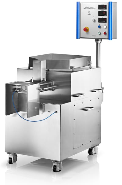 Twin-screw-variable-density-extruder-for-commercial-manufacture