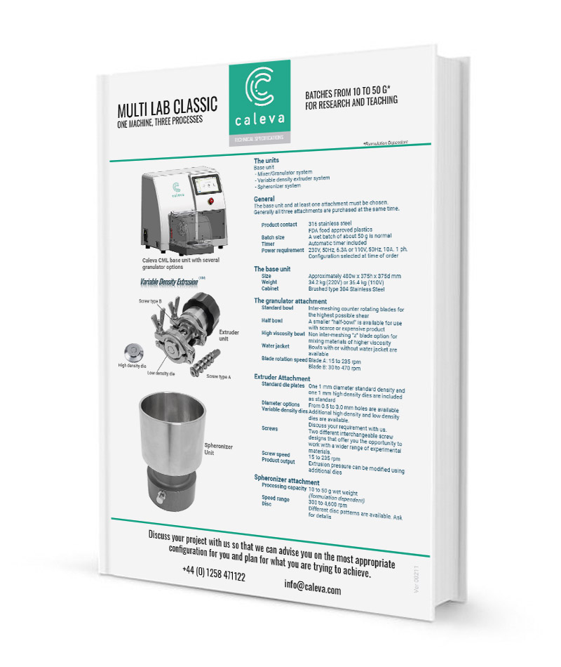 Caleva MLC Technical Specification