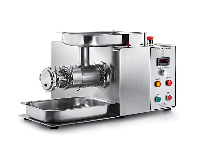 Caleva Variable Density Kit with radial extrusion attachment in place