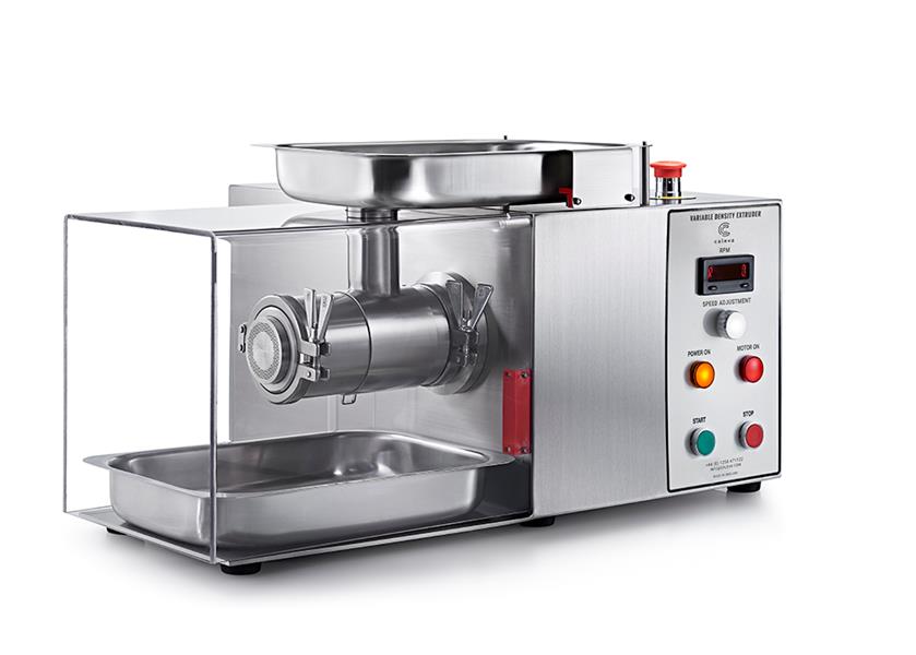 Caleva Variable Density Kit with axial extrusion attachment and safety cover in place