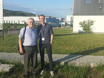 Florin Radoi of Terapia and Steven Robinson from Caleva at Terpia site in Romania